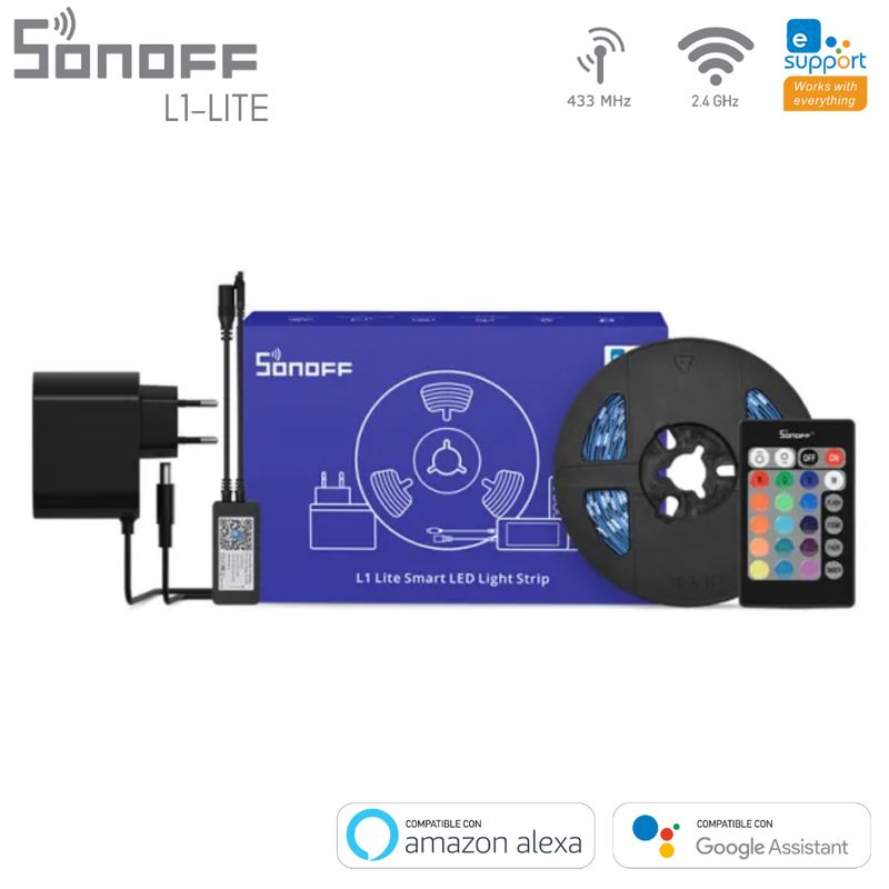 SONOFF - Tira LED Lite 5M Inteligente WIFI SONOFF L1-LITE