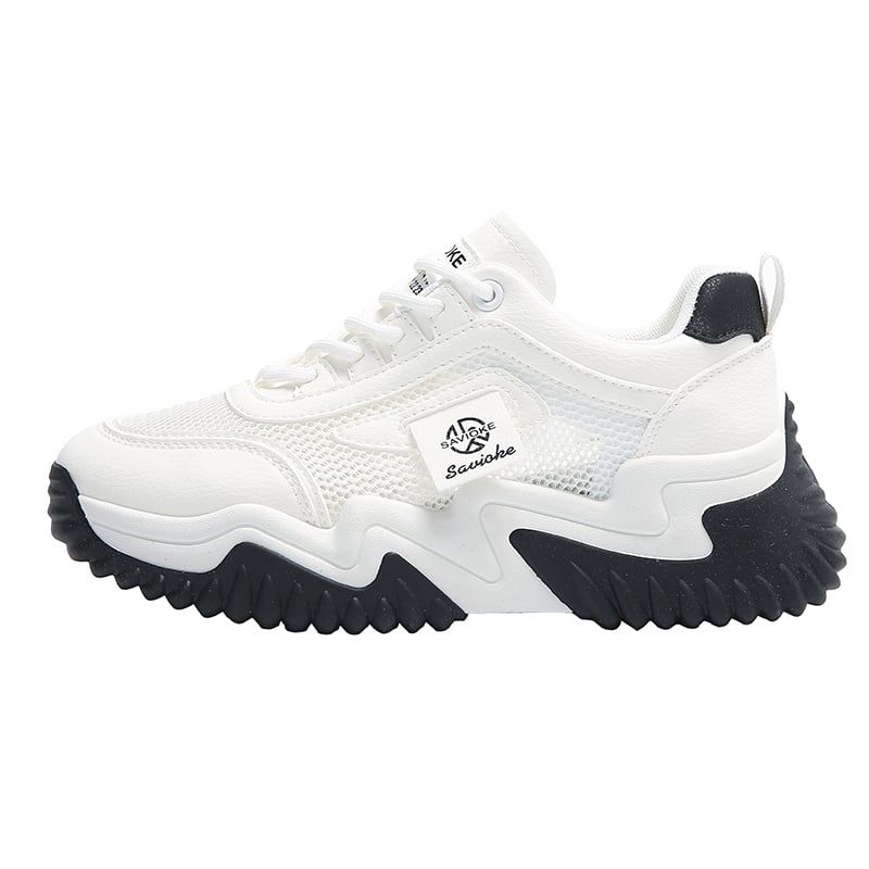 SHANDIAN - Zapatillas Plataforma Mujer Negro