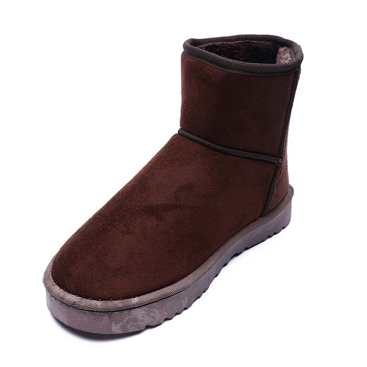 SHANDIAN - Botas mujer con chiporro Invierno Negro