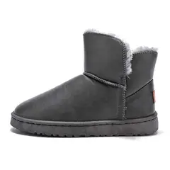 SHANDIAN - Botas mujer con chiporro Invierno Negro