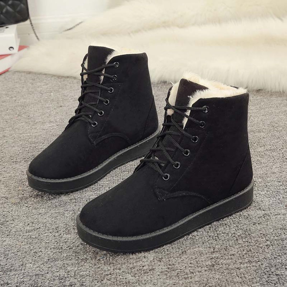 SHANDIAN - Bota temica chiporro mujer zapatos Beige