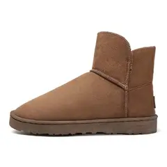 SHANDIAN - Botas mujer con chiporro Invierno Negro