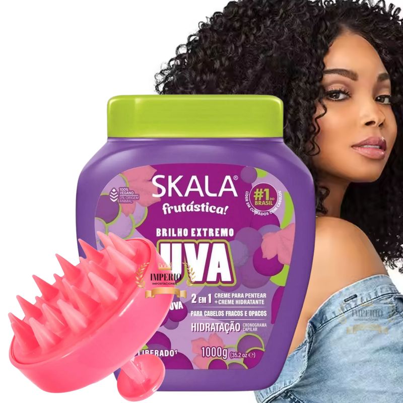 SKALA - Mascara Capilar Uva 1kg Skala Cepillo Kit