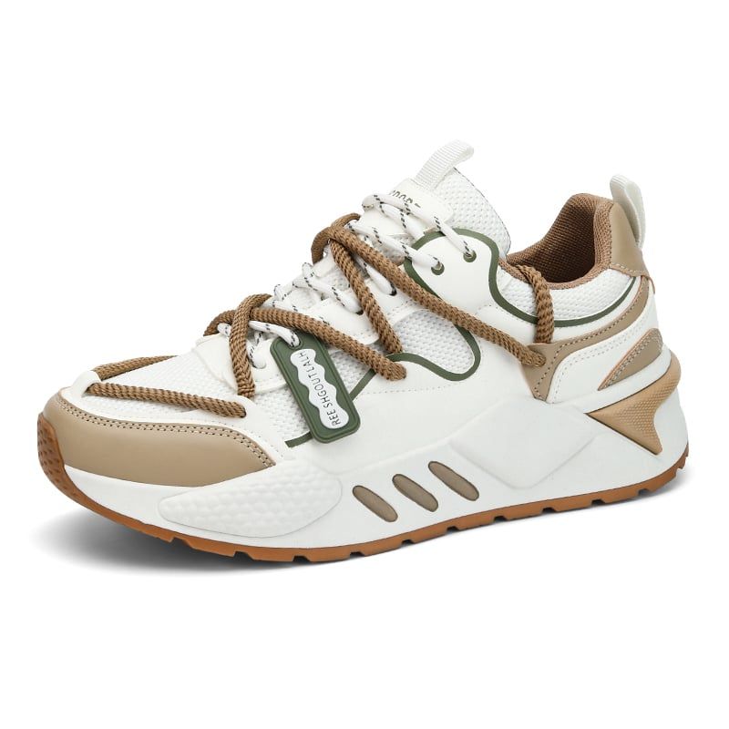 SHANDIAN - Zapatillas Running Plataforma Hombre Amarillo