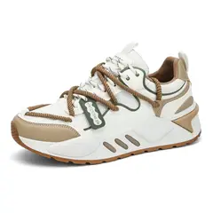 SHANDIAN - Zapatillas Running Plataforma Hombre Amarillo