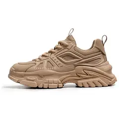 SHANDIAN - Zapatillas Running Plataforma Hombre Amarillo