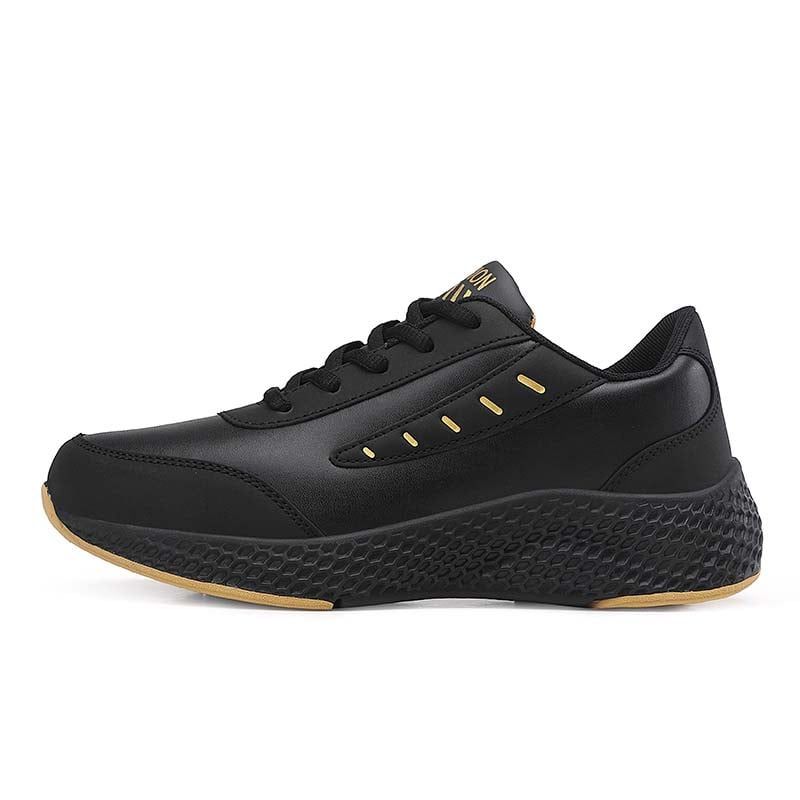 SHANDIAN - Zapatillas Deportivos PU Mujer Negro