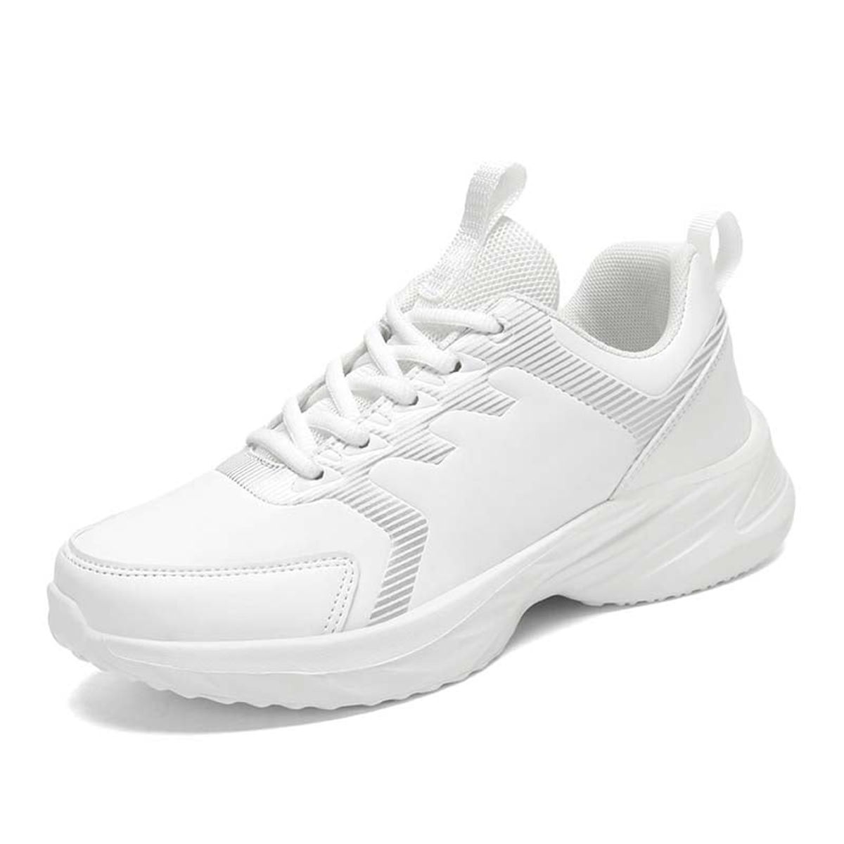 SHANDIAN - Zapatillas Plataforma Mujer Blanco