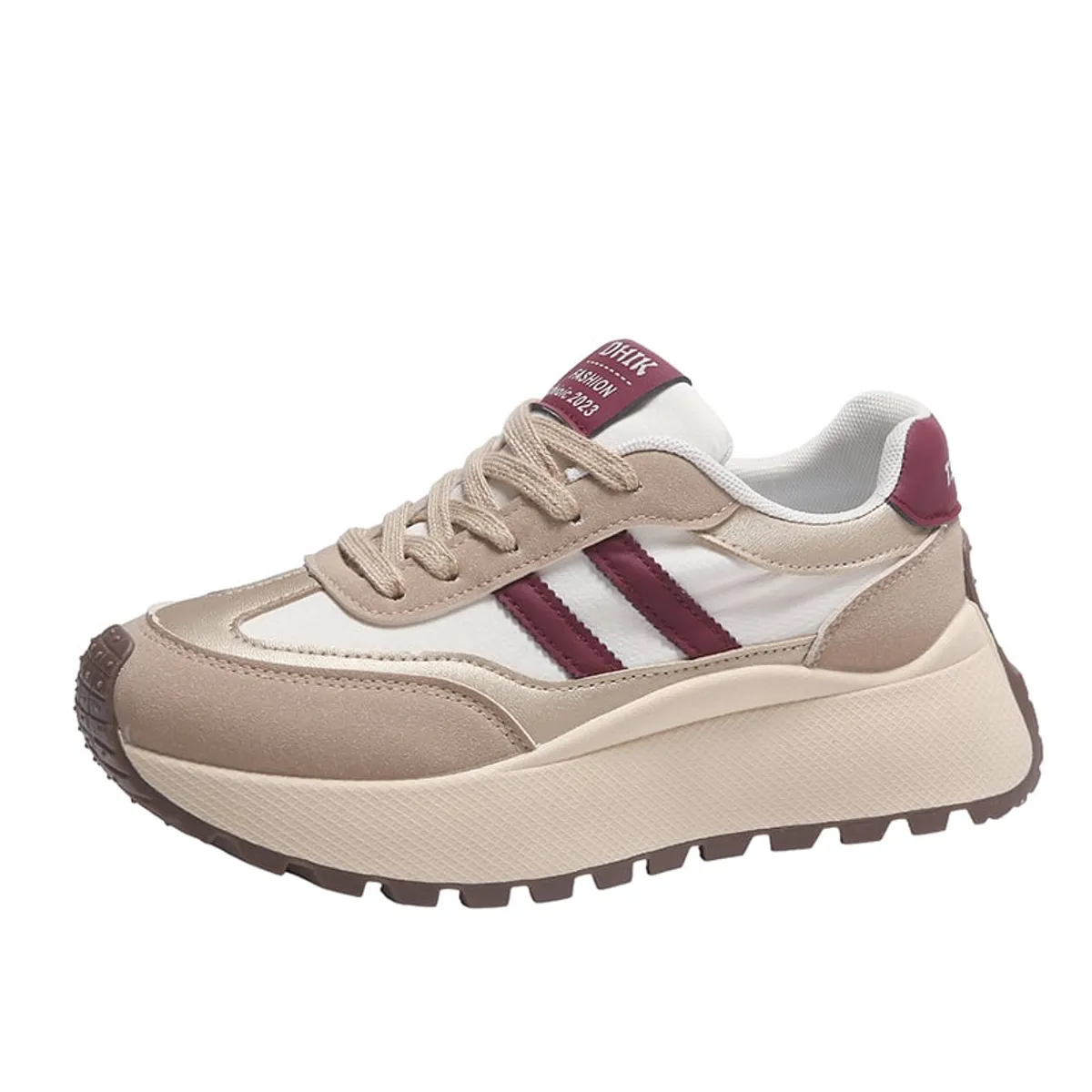 SHANDIAN - Zapatillas Plataforma Mujer Negro