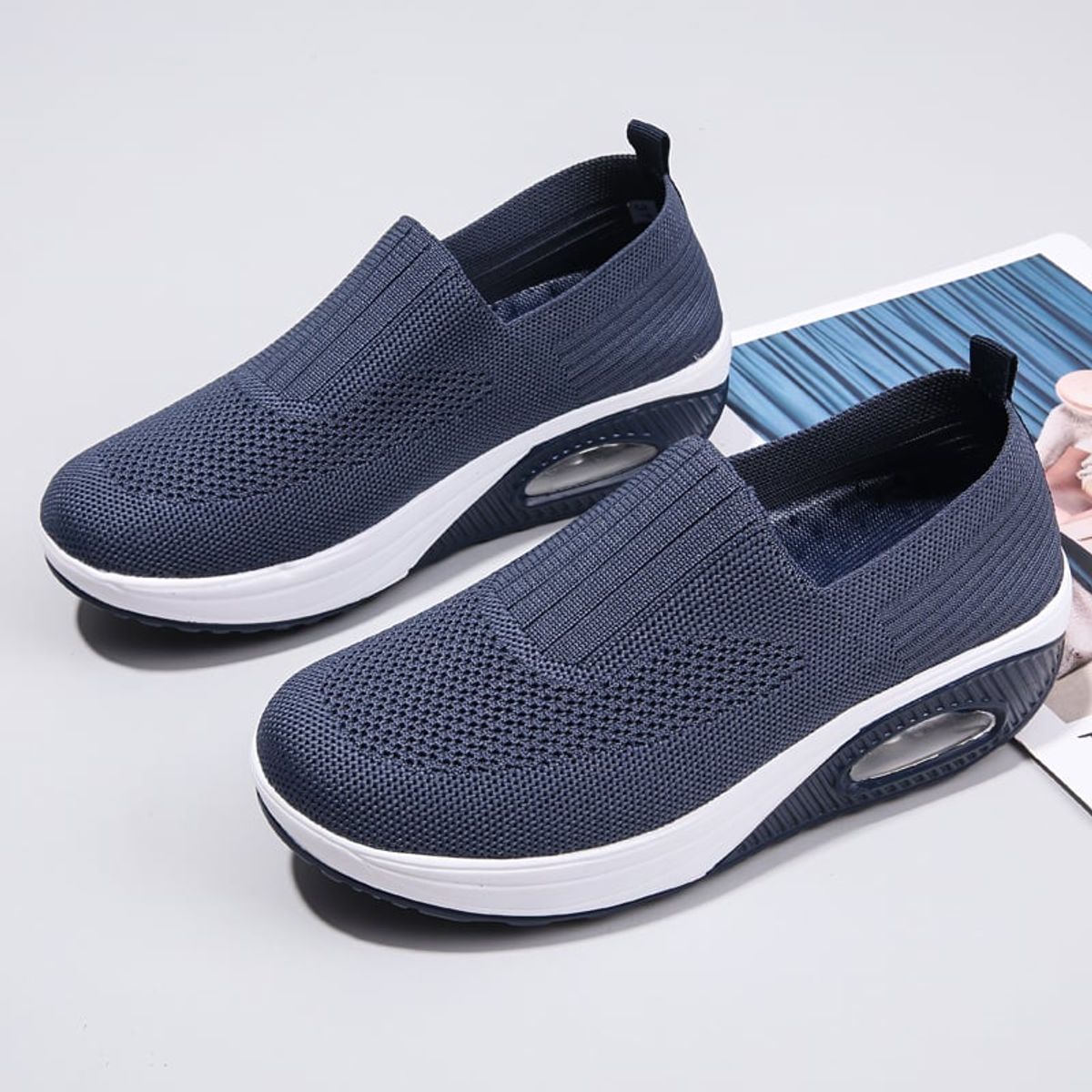 SHANDIAN - Zapatillas Casuales Plataforma Mujer