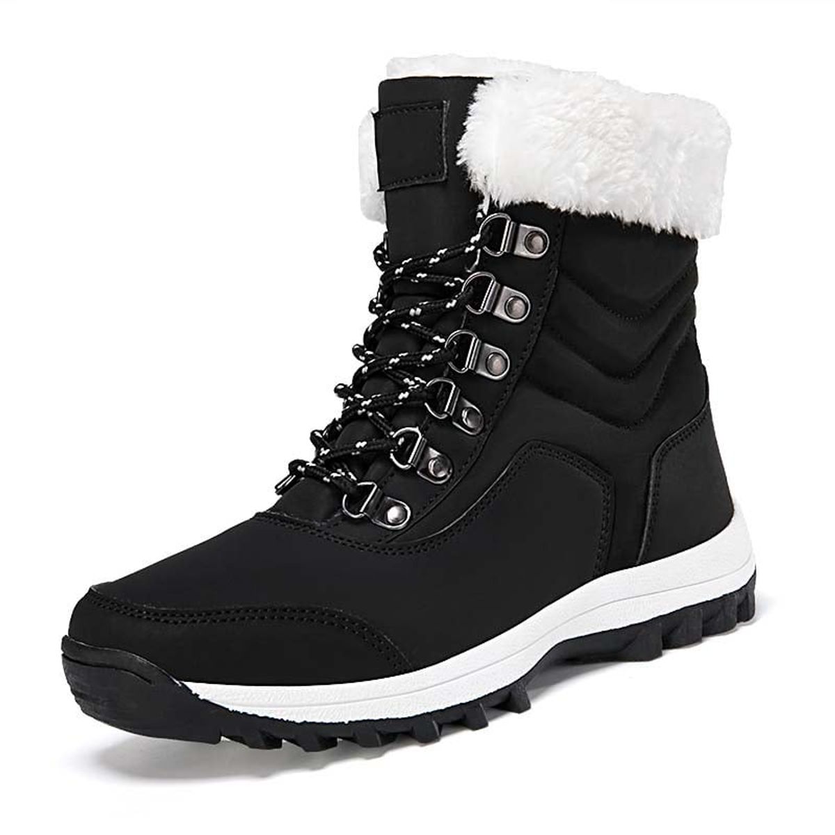 SHANDIAN - Bota temica chiporro mujer zapatos Negro