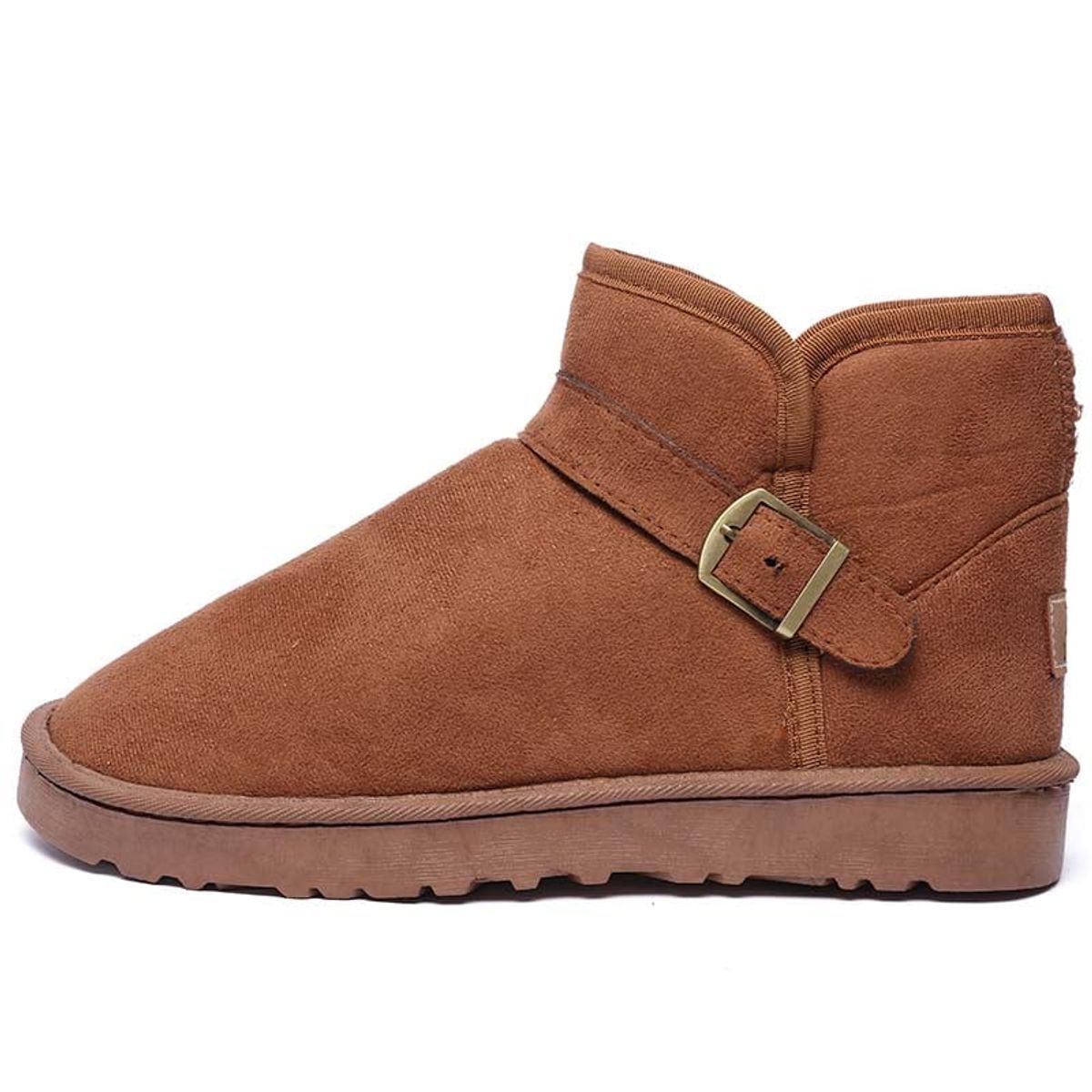 SHANDIAN - Botas mujer con chiporro Invierno Negro