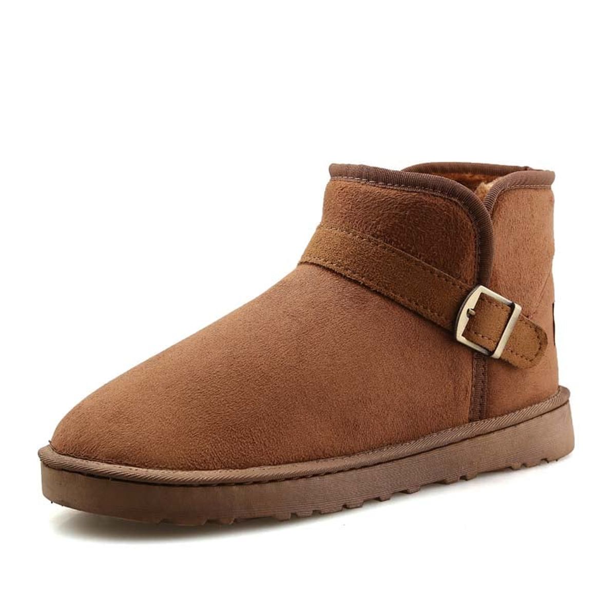 SHANDIAN - Botas mujer con chiporro Invierno Negro