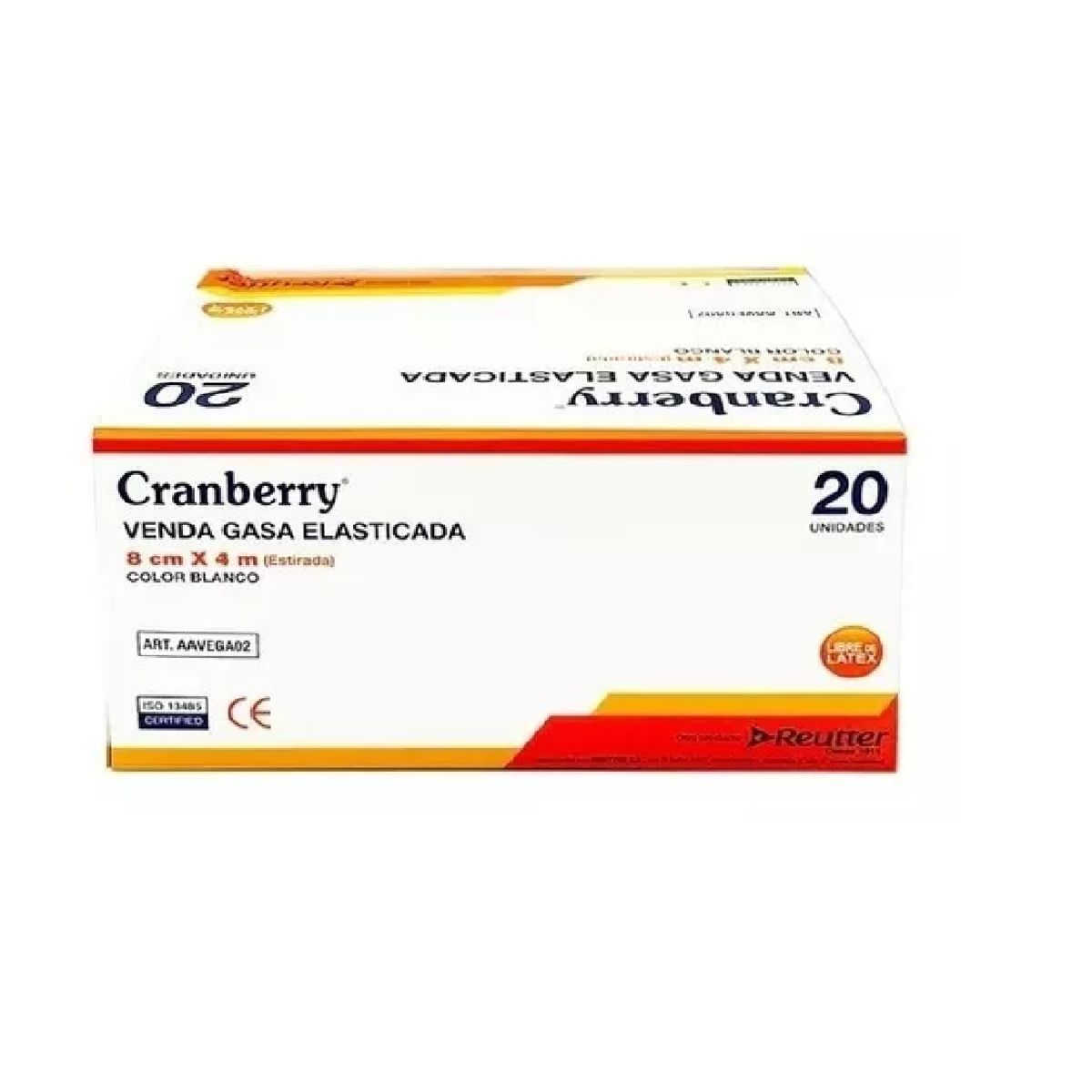 CRAMBERRY - Venda Gasa Elasticada 8cm X 4m Blanco Cranberry 20 Unds