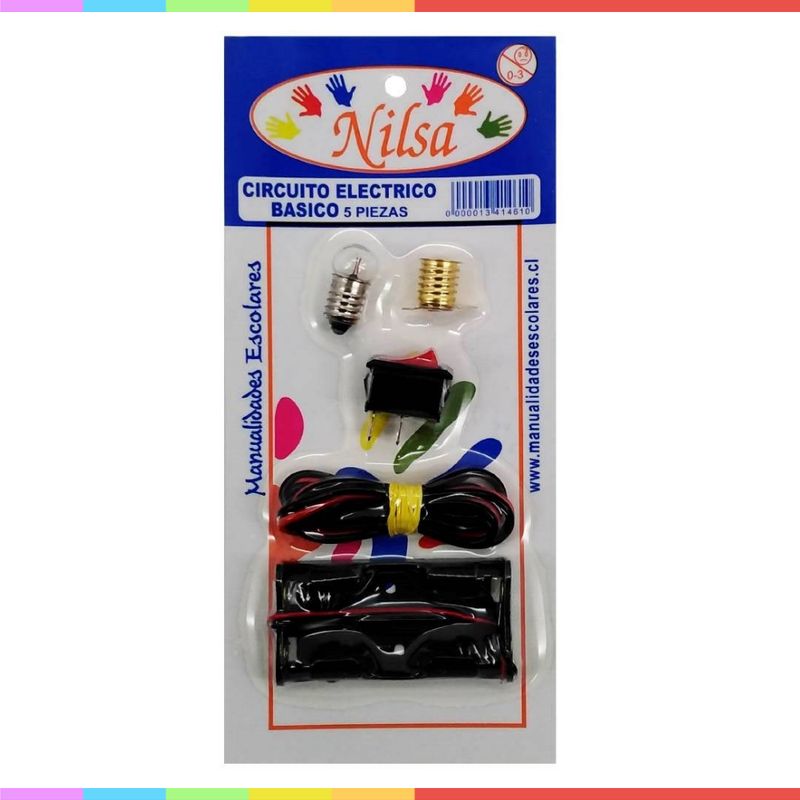GENERICO - Circuito Electrico Escolar Simple 5 Piezas