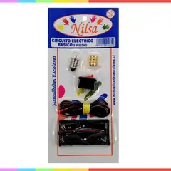 GENERICO - Circuito Electrico Escolar Simple 5 Piezas