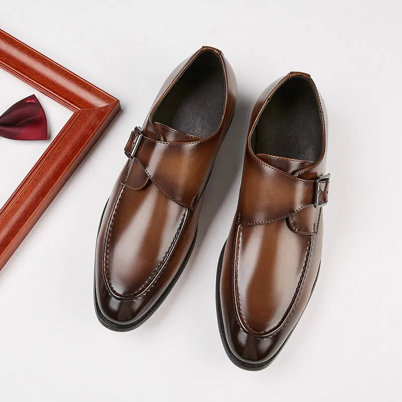 DANWEILE - Zapato Formal Hombre Cuero marrón Guante