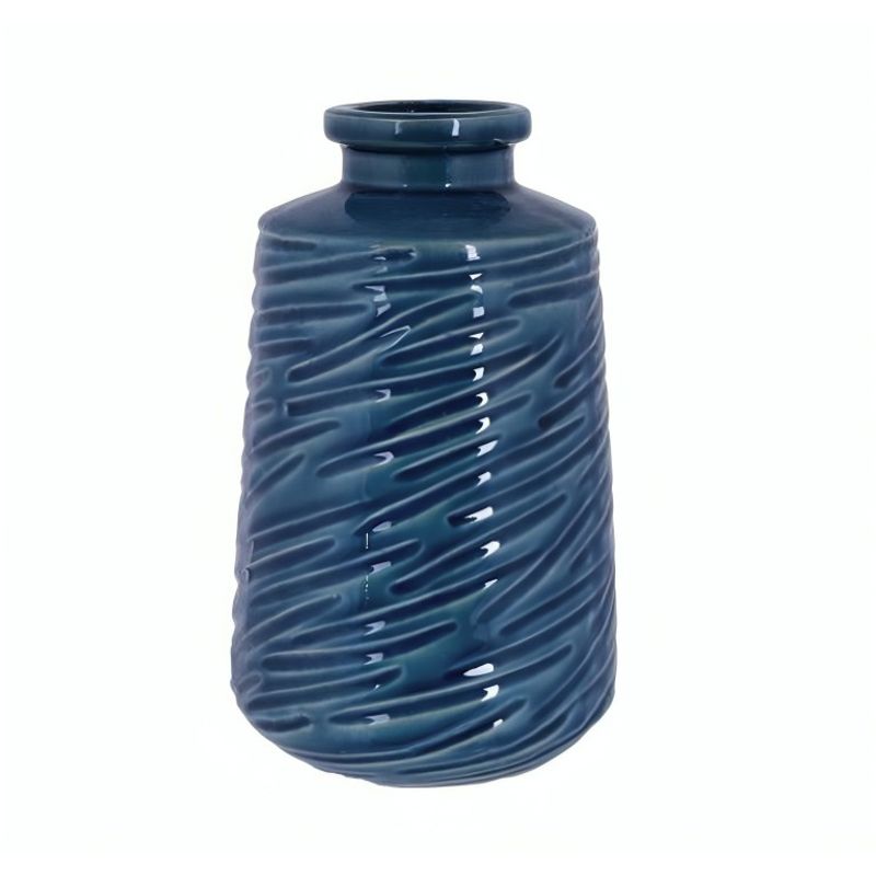 OEM - Florero Decorativo Azul 13 x 25 cm