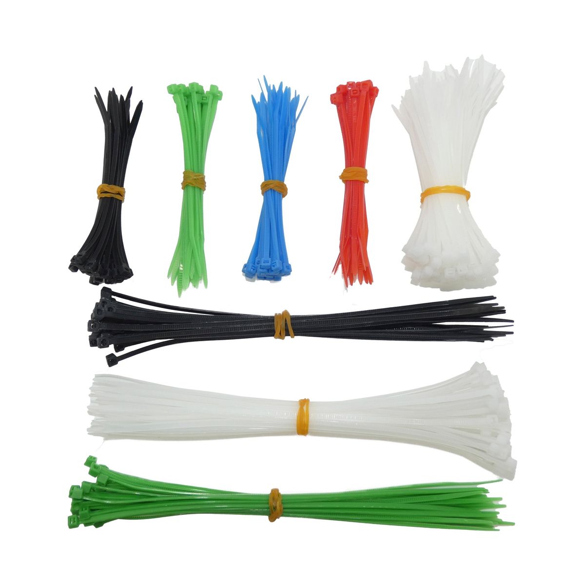 MACROTEL - Amarras Plásticas Multiuso 300 Unidades Macrotel