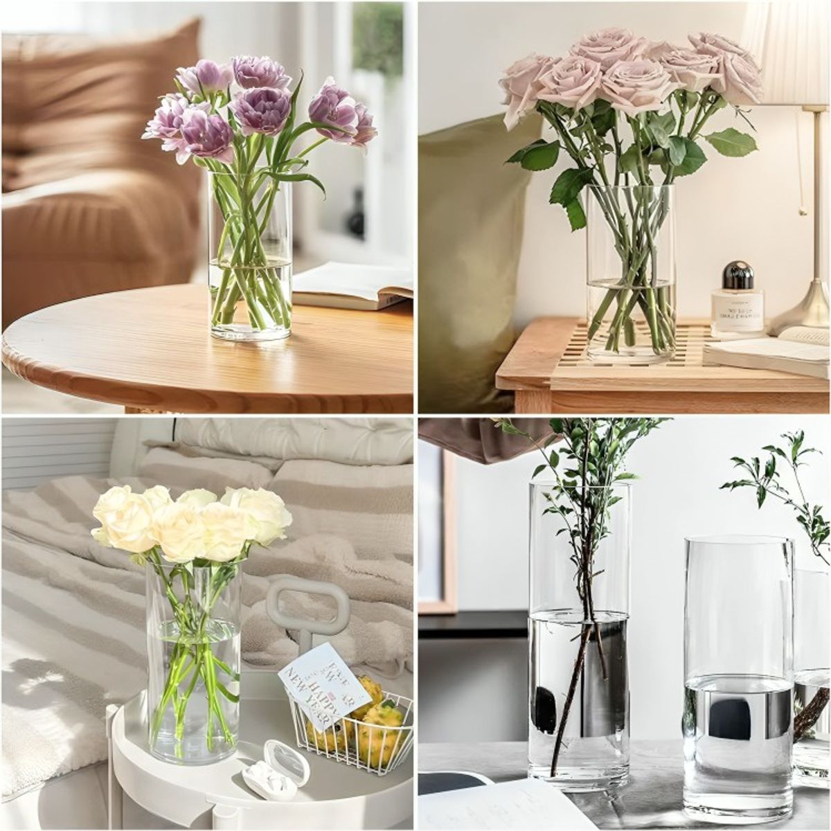 ALLEGRA - FLORERO CILINDRO DE 18CM