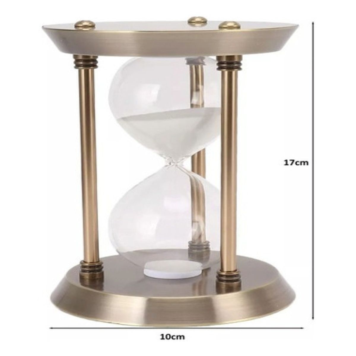 GENERICO - Reloj Arena 15 Minutos Metalico - Decorativo