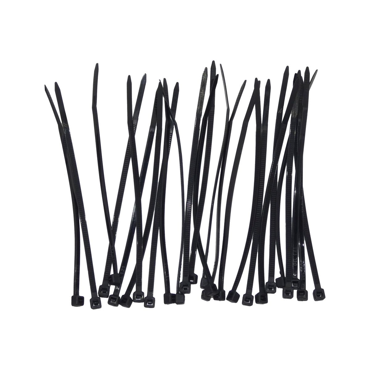 MACROTEL - Amarras Plásticas Negra 150x2.5mm 25 Unidades Macrotel