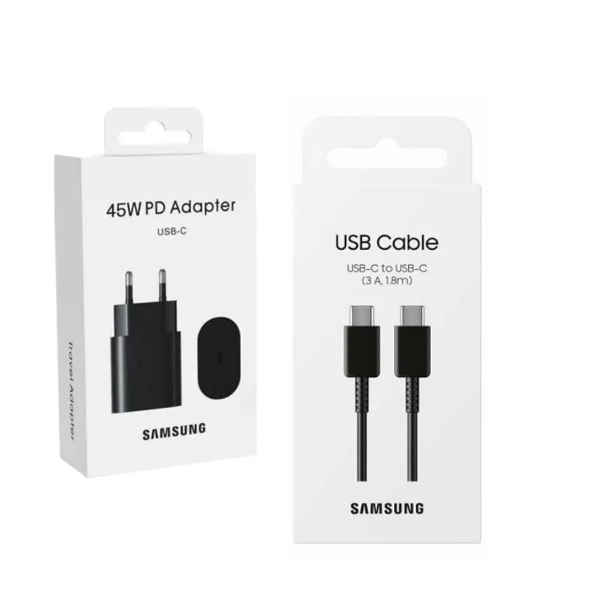 SAMSUNG - Cargador Samsung 45w Carga Súper Rápida Cable Usb-C