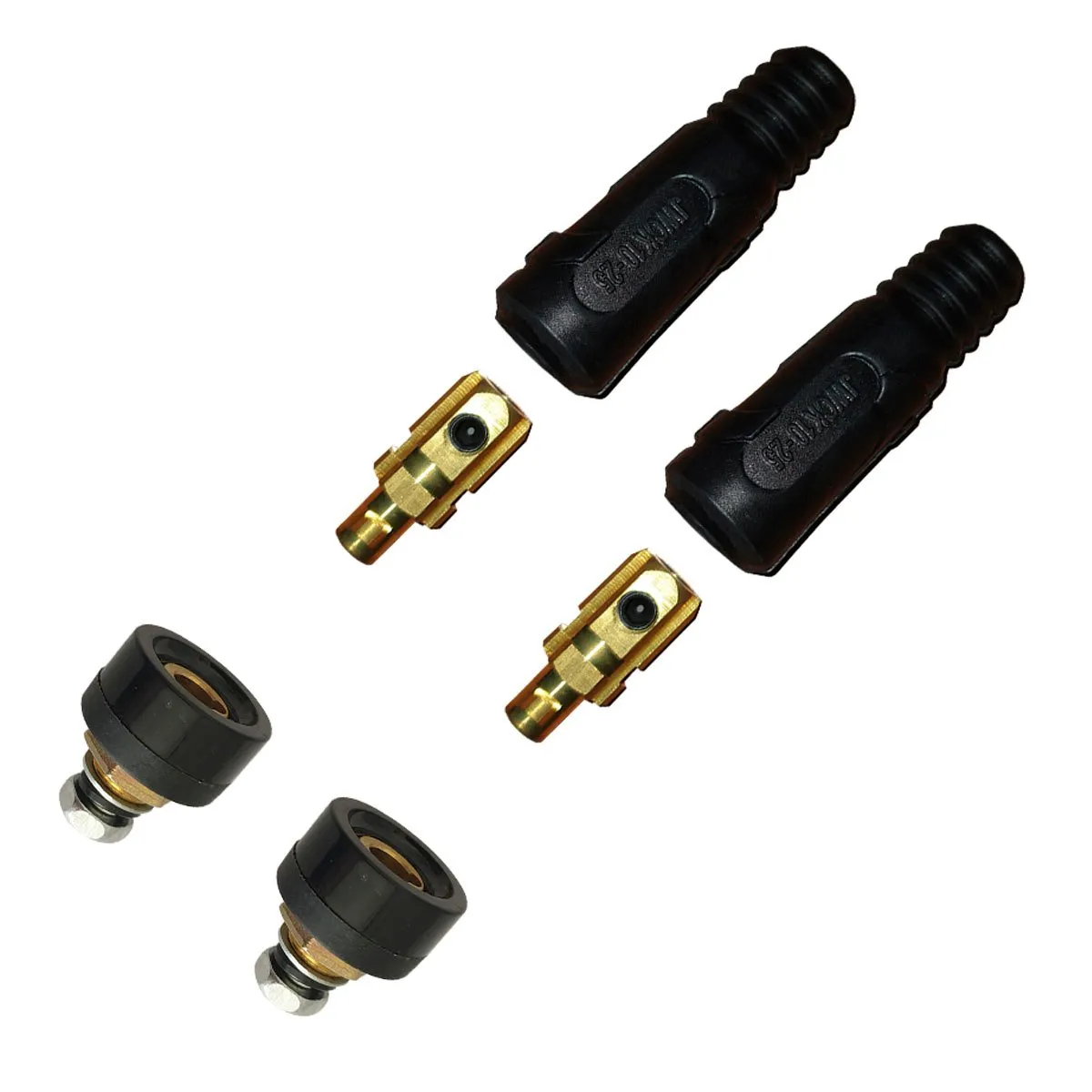 GENERICO - Conector Rápido Macho Y Hembra 10-25 Maquina De Soldar Pack4