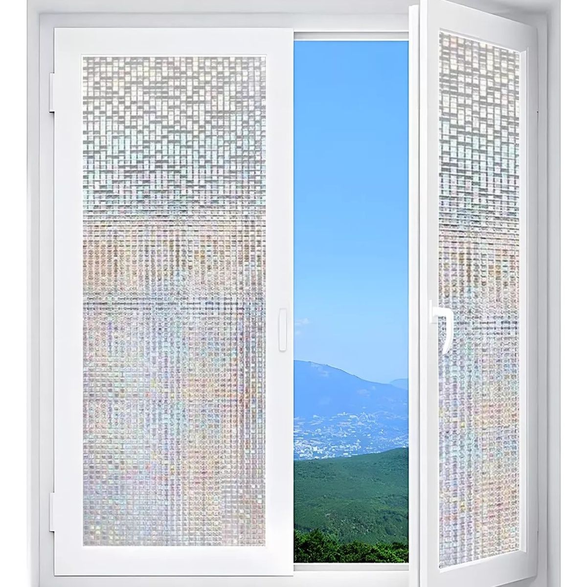 KUANGYE - Vinilo Ventana Electrostático 45300cm color Agua