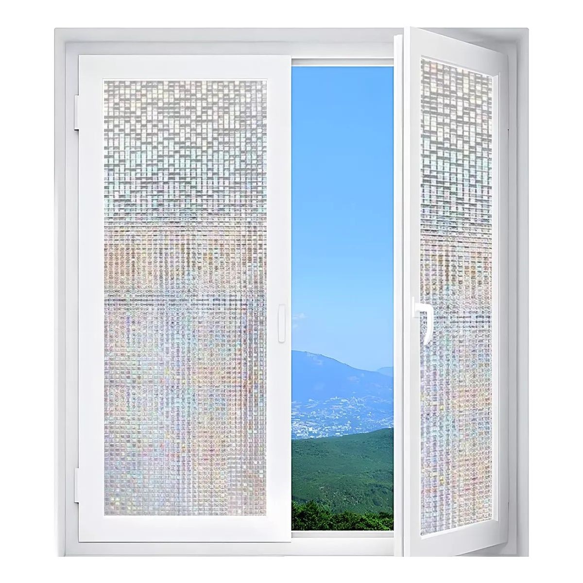 KUANGYE - Vinilo Ventana Electrostático 45300cm color Agua