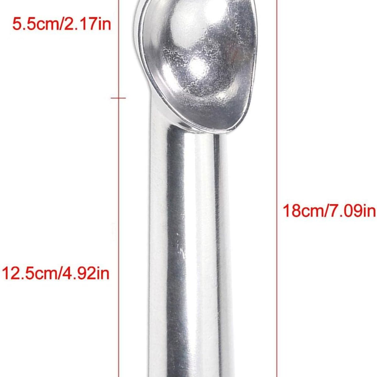 KUANGYE - Cuchara Helado Aluminio Resistente