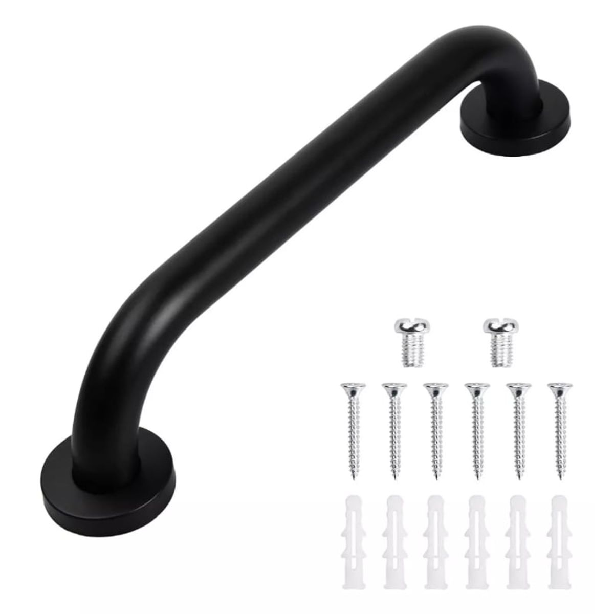 GENERICO - Barra De Seguridad Acero Inoxidable Negro Mate 30cm