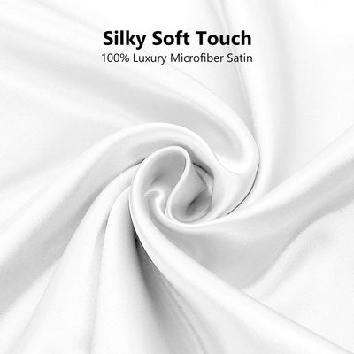 Imagen 2 del producto Funda Blanca Almohada 600 Hilos Seda Satén 100% / Full