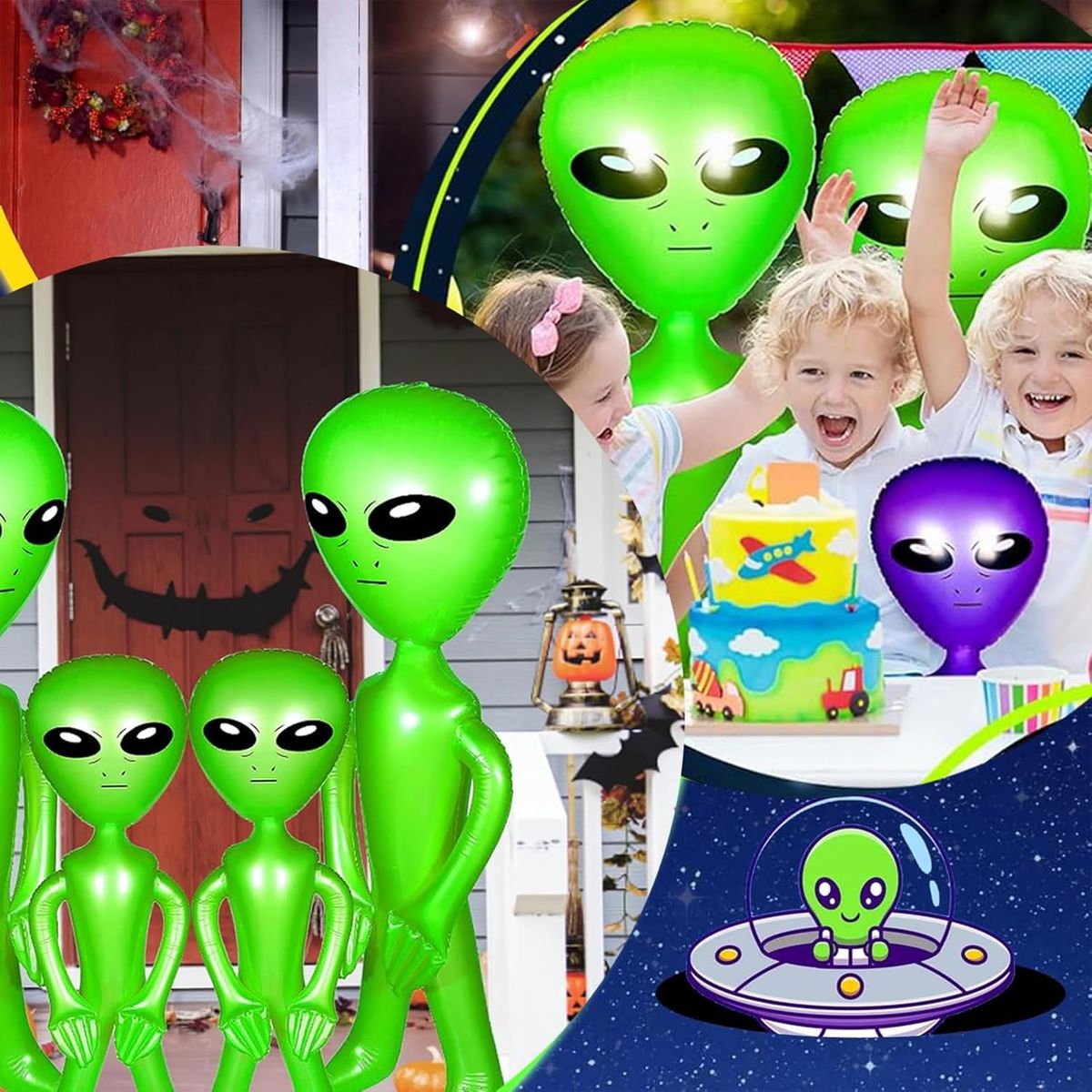 KUANGYE - Marciano Inflable Alien Extraterrestre Globo Alienígena 90Cm