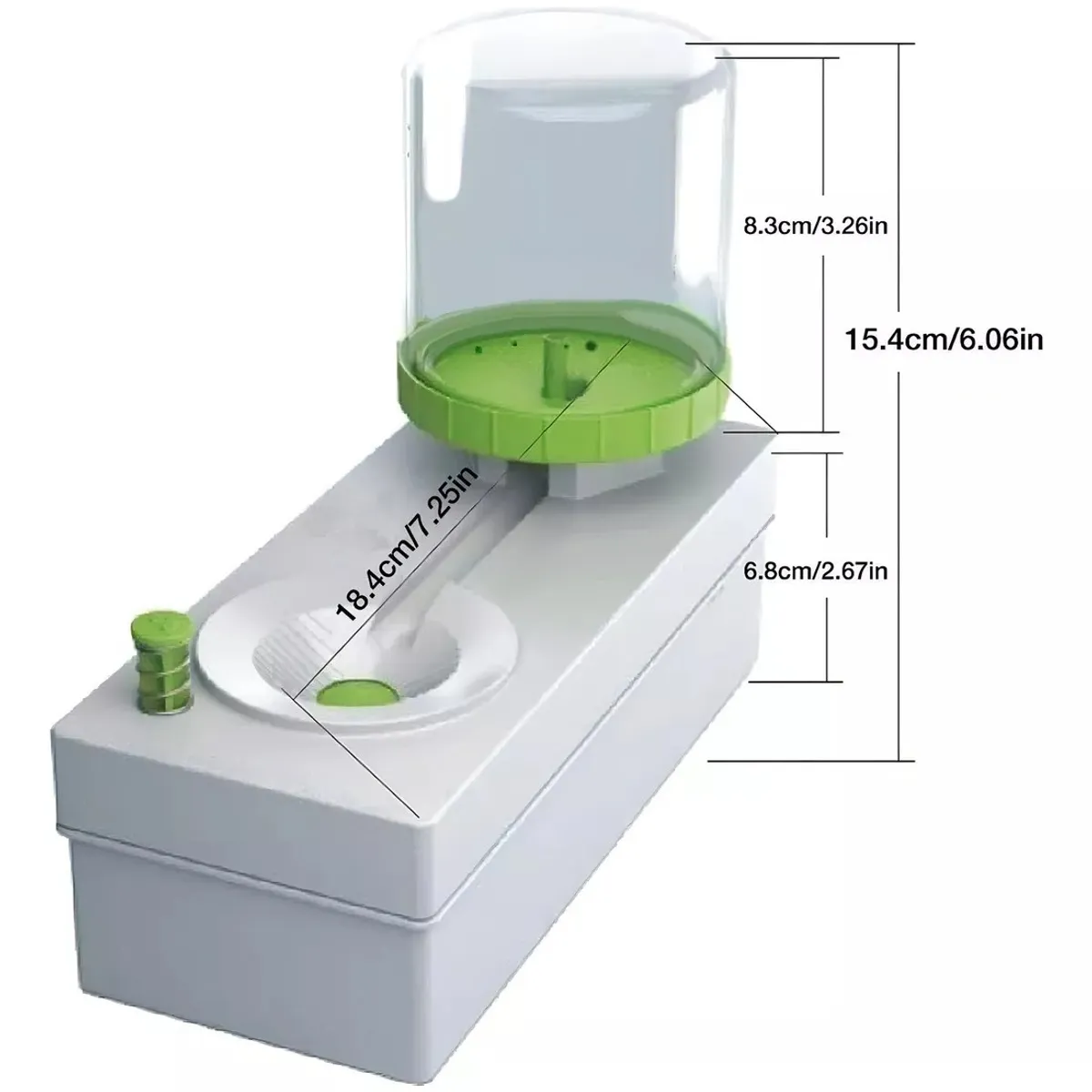 KUANGYE - Maquina Limpiador De Brochas Pinceles Enjuague Color Blanco