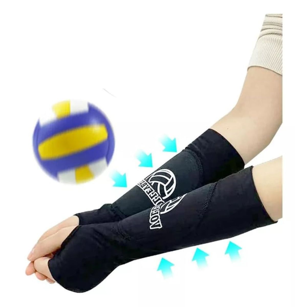 GENERICO - Mangas Protección Para Profesional Voleibol Mujer Brazo 2x