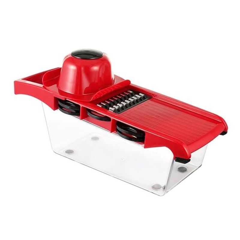 GENERICO - Picador cortador de verduras y frutas Filoshark rallador rojo