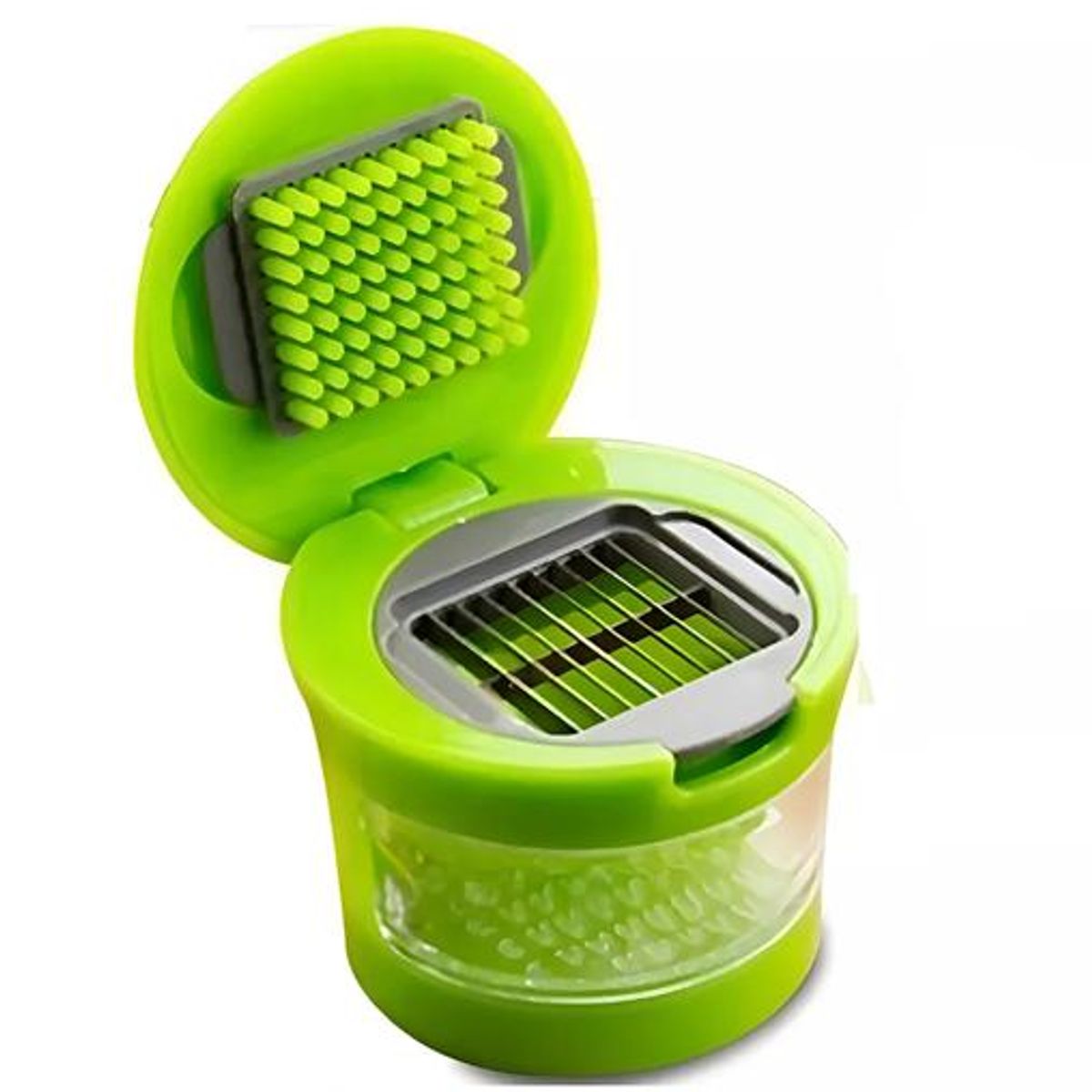 GENERICO - Picador de ajo cortador rallador rebanador cocina verde