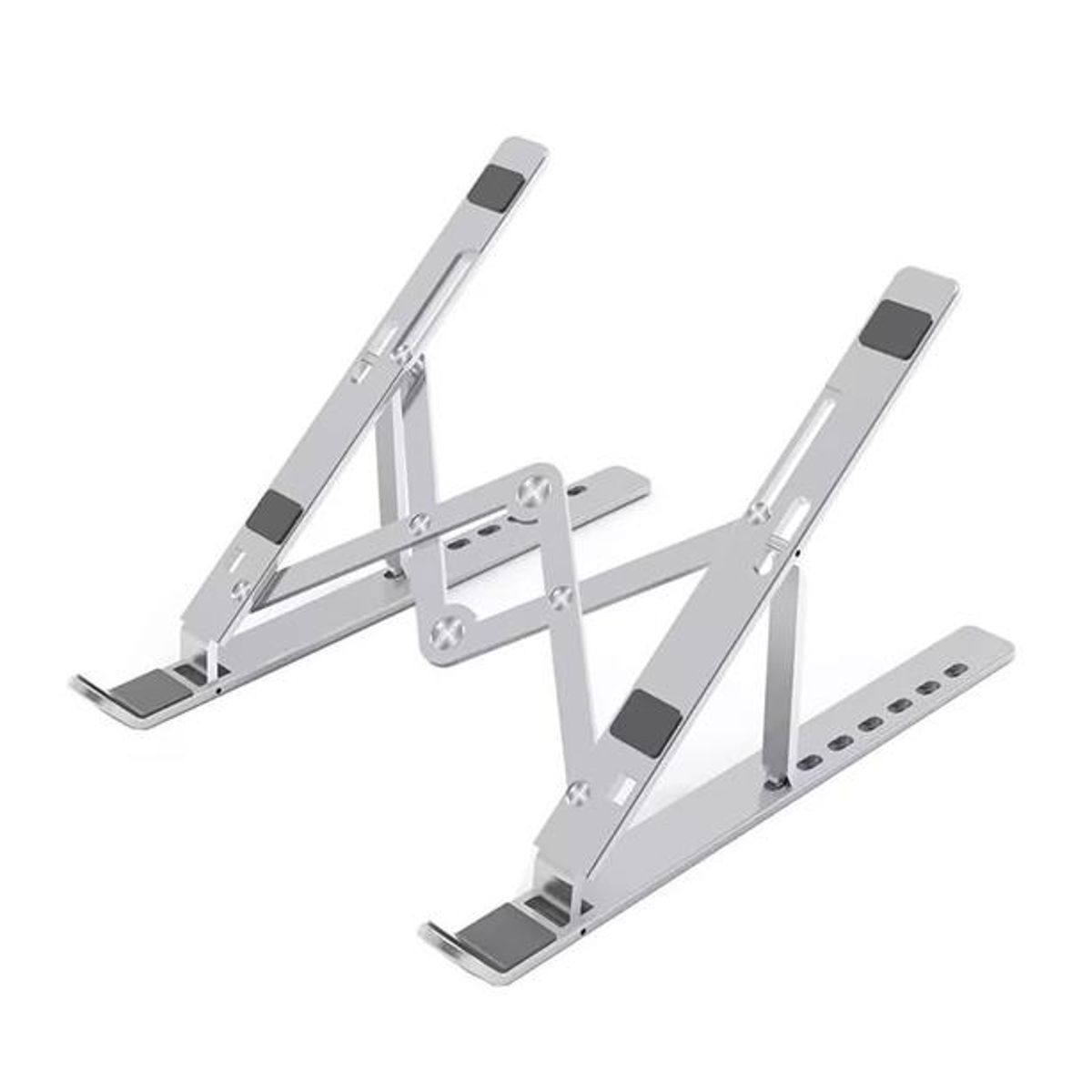 GENERICO - Soporte portátil notebook aluminio plegable 7 niveles plateado