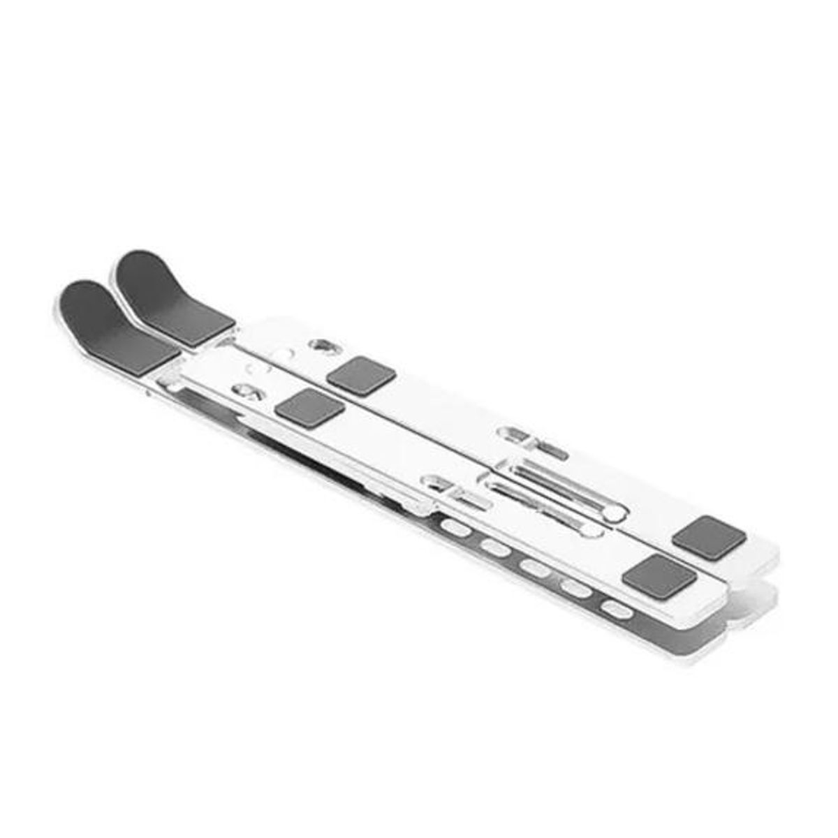 GENERICO - Soporte portátil notebook aluminio plegable 7 niveles plateado