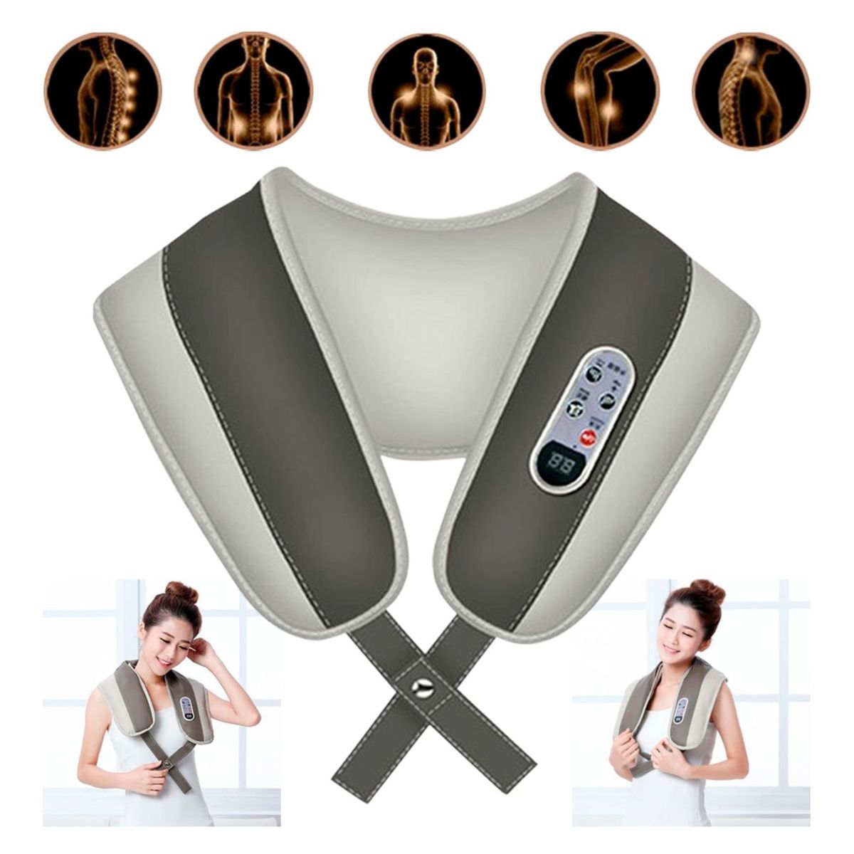 MOVI - Masajeador Cervical Cuello Espalda y Brazos con calor
