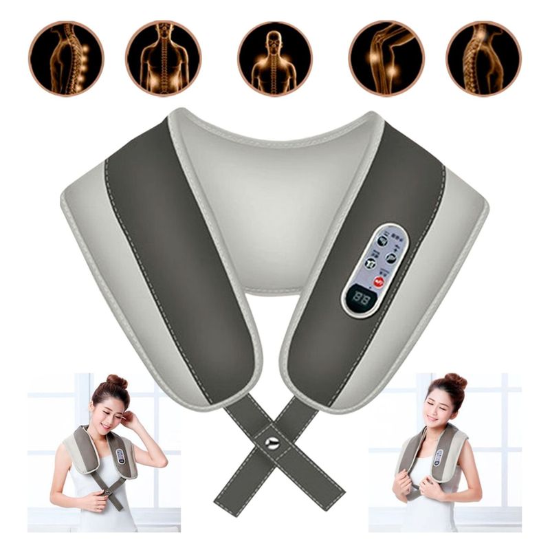 GENERICO - Masajeador Cervical Cuello Espalda y Brazos con calor