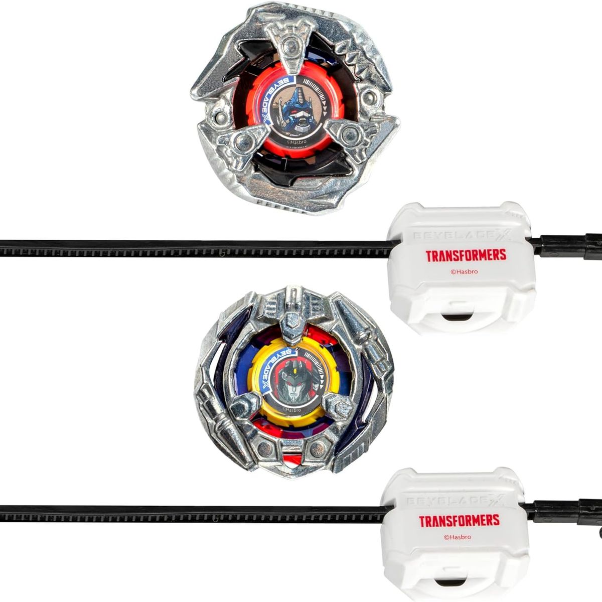 BEYBLADE - TROMPO BEYBLADE X TRANSFORMERS OPTIMUS PRIMAL Y STARSCREAM