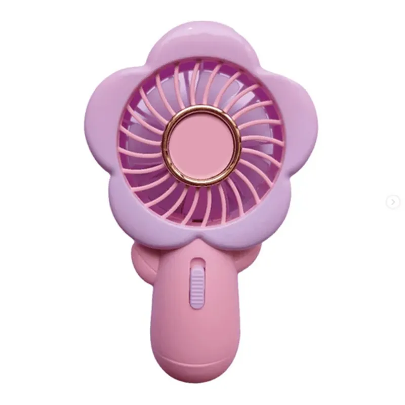 GENERICO - Mini Ventilador De Mano Recargable Portátil Con Diseño De Flor