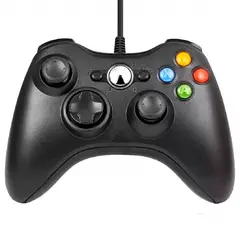 GENERICO - Control Alámbrico Cable De Xbox 360 PC USB Negro