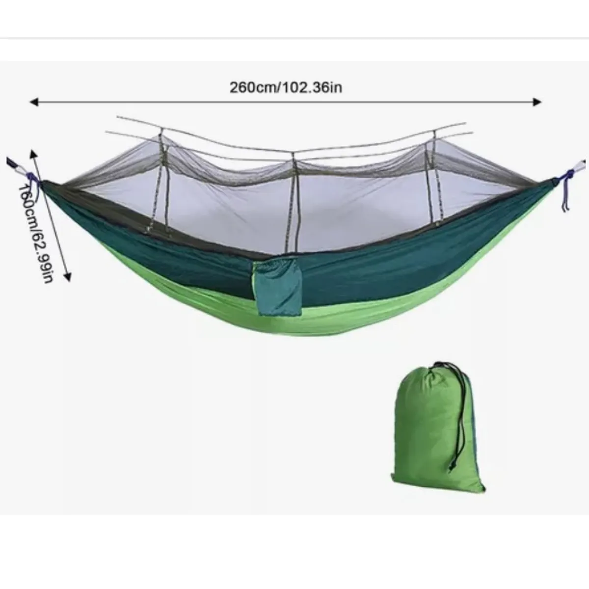 OFERTABKN - Hamaca Portátil Con Mosquitero Para Camping Aire Libre