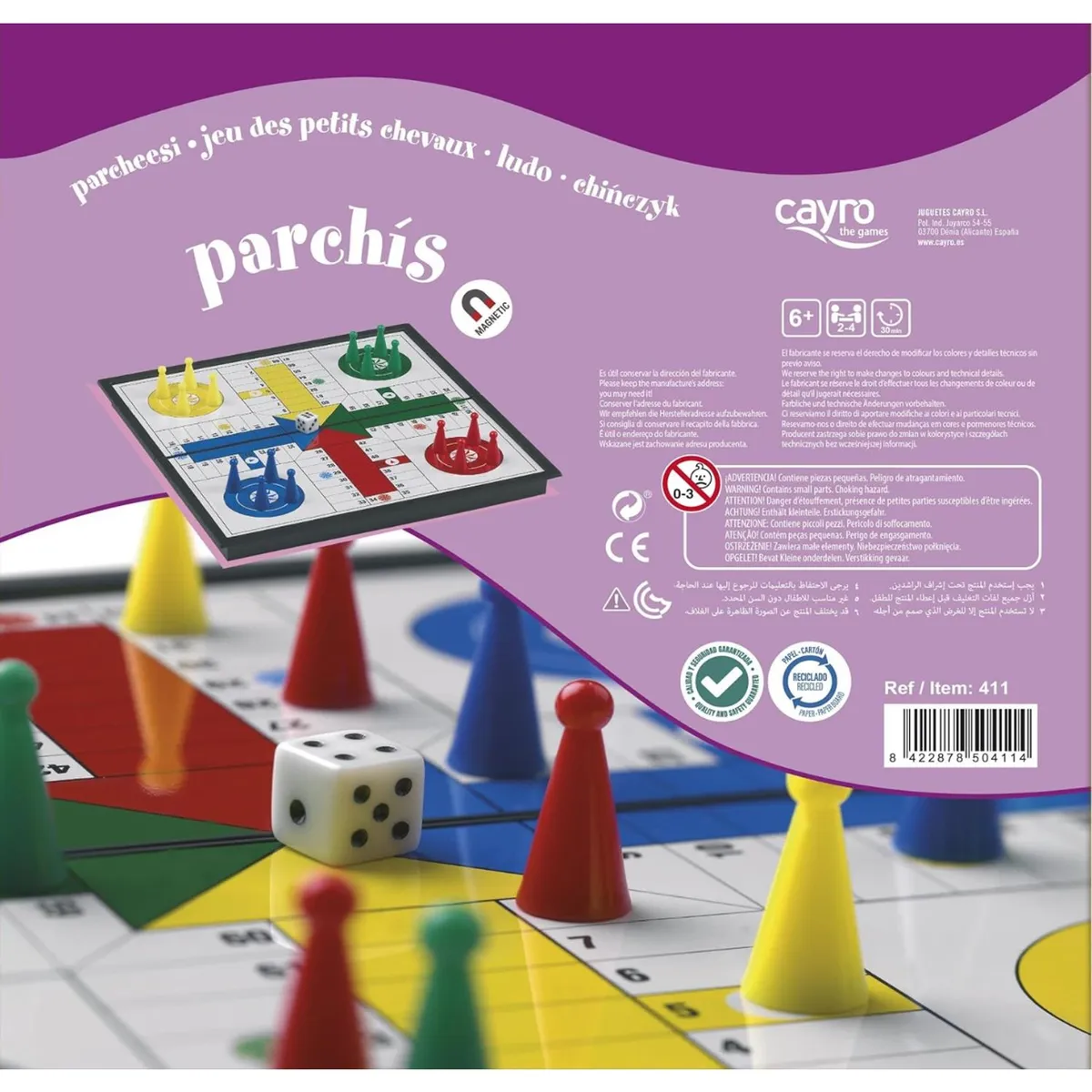 CAYRO - Ludo Magnético ideal para tus viajes