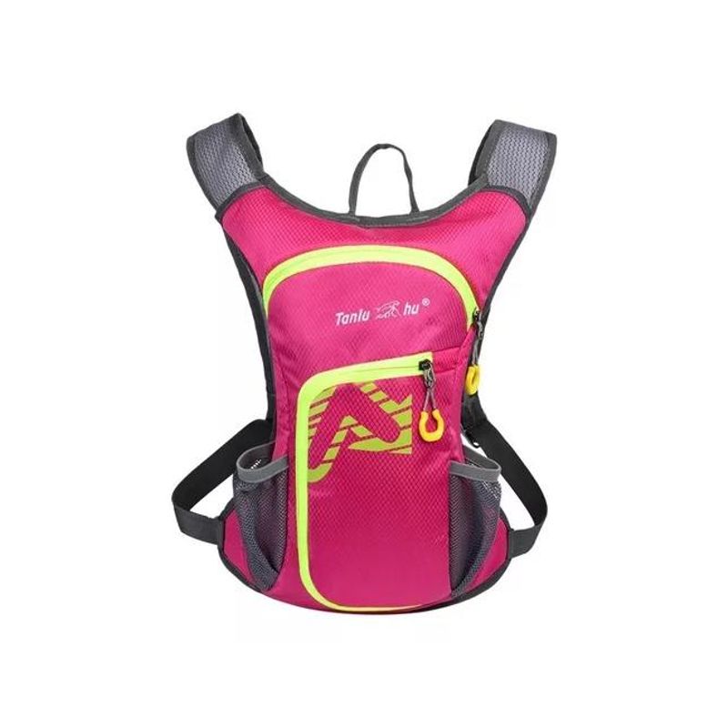 GENERICO - Mochila outdoor trekking + bolsa de agua color rosa