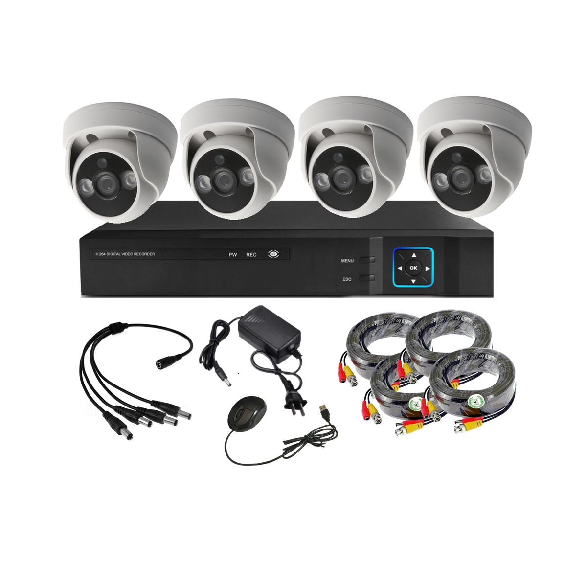 VIPA - Kit 4 Cámaras Seguridad Interior I40L