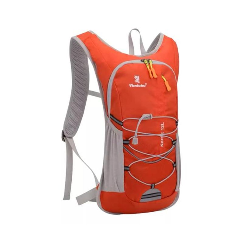 GENERICO - Mochila hidratación + bolsa de agua color rojo